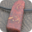 Edelholz-Amulett mit Gelb