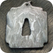 Großes Damast-Amulett